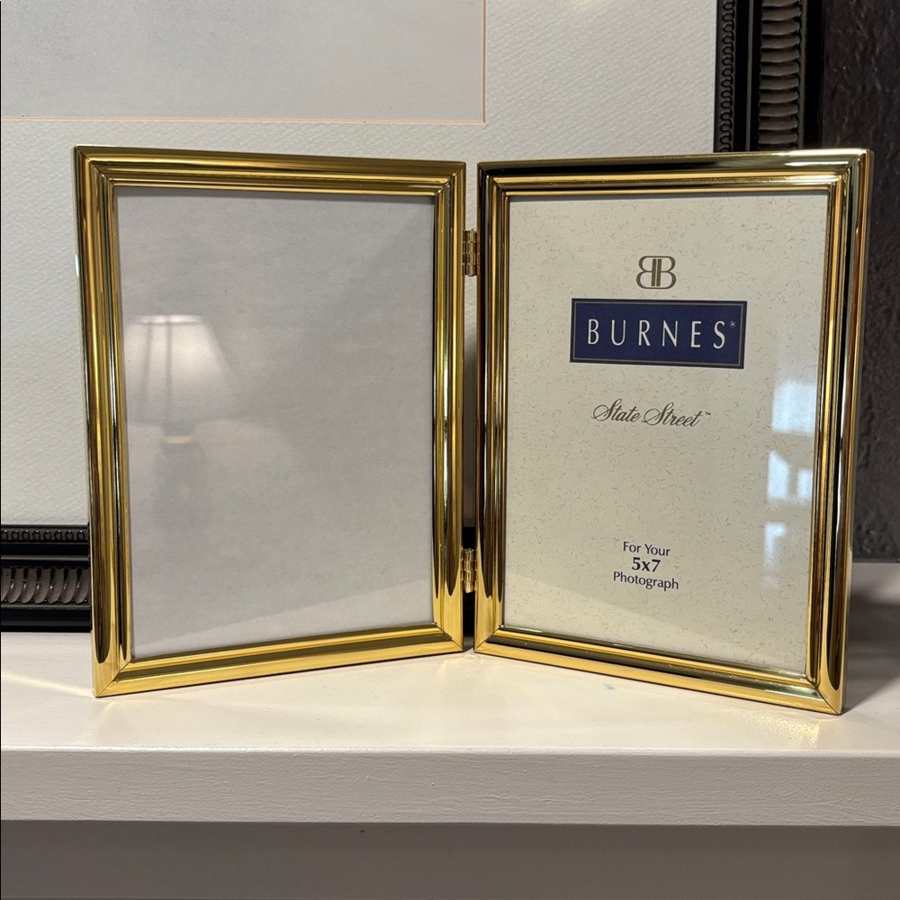Brass Double Picture Frame